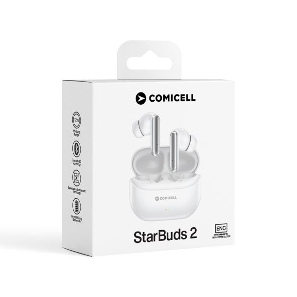 COMICELL Bluetooth Slušalice StarBuds 2, bela - SL1903