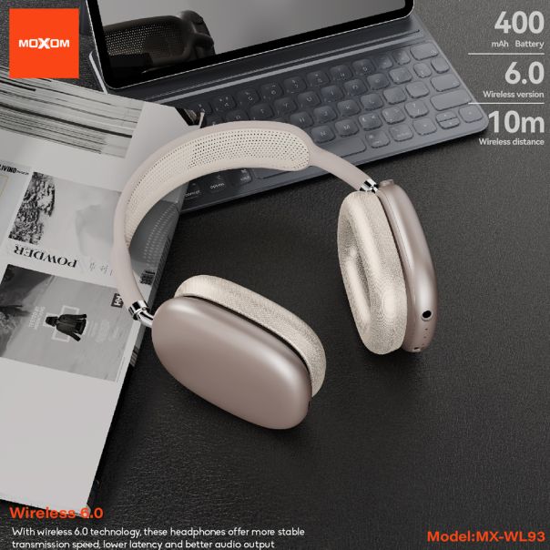 Slusalice Bluetooth MOXOM MX-WL93 starlight - EP3090763