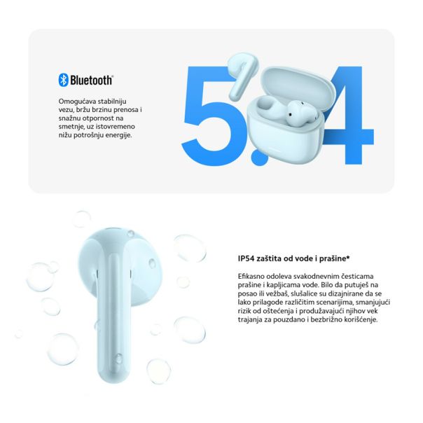 XIAOMI Blueetooth slušalice Redmi Buds 8 Active, plava - EP2938785