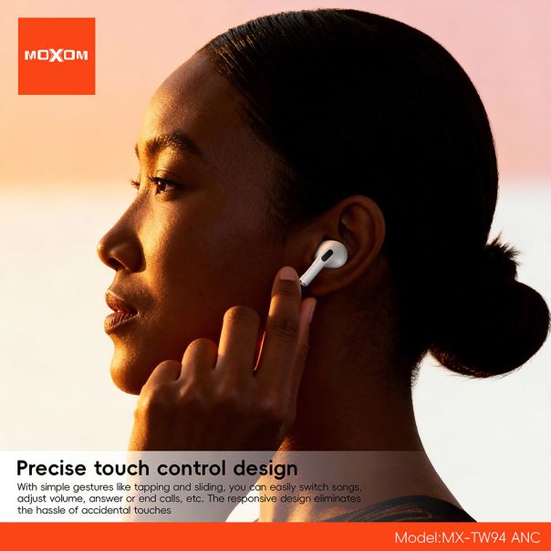 Slusalice bluetooth Moxom MX-TW94 ANC bele - EP3166518