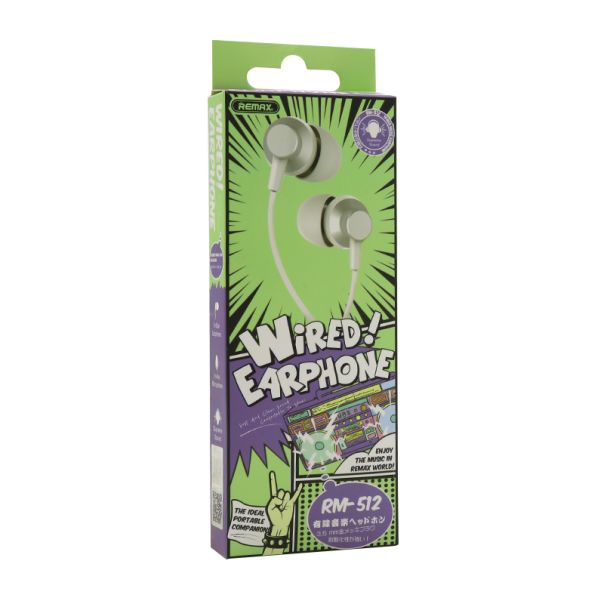 REMAX Slušalice za telefon RM-512 ,srebrna - SL522
