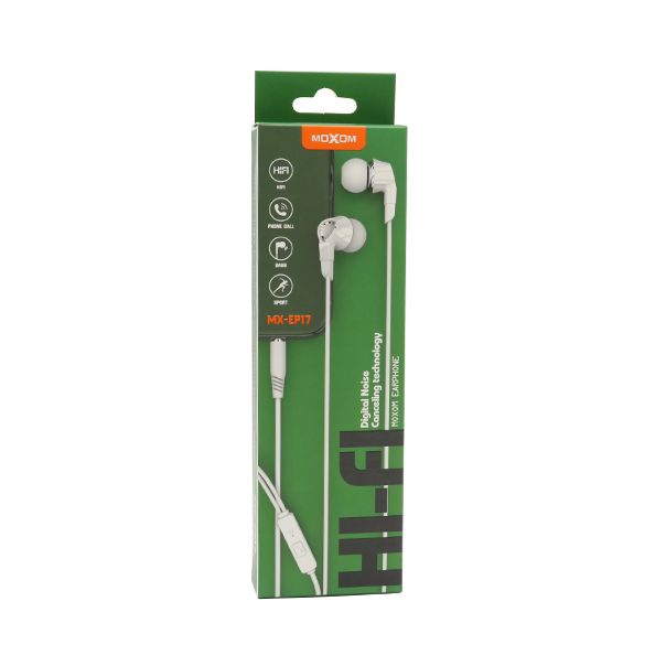 MOXOM Slušalice za telefon MX-EP17, bela - SL926