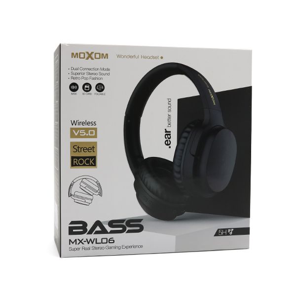 MOXOM Bluetooth Slušalice MX-WL06, crna - SL960