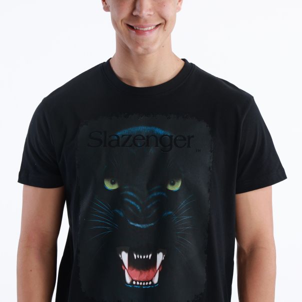 SLAZENGER Majica kratak rukav Panter Print T-Shirt M - SLA231M807-01