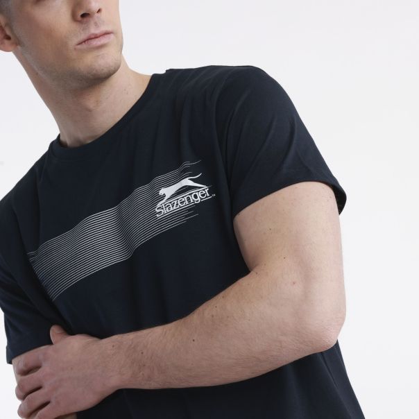 SLAZENGER Majica kratak rukav mov t-shirt M - SLA241M804-02