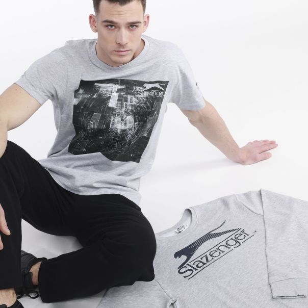 SLAZENGER Majica kratak rukav square t-shirt M - SLA241M808-3A