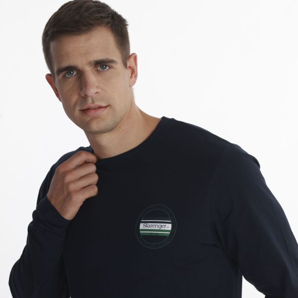 SLAZENGER Majica dug rukav heritage long t-shirt M - SLA243M802-02