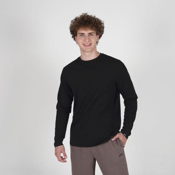 SLAZENGER Majica dug rukav basic long sleeve t-shirt M - SLA263M803-01