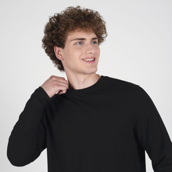 SLAZENGER Majica dug rukav basic long sleeve t-shirt M - SLA263M803-01