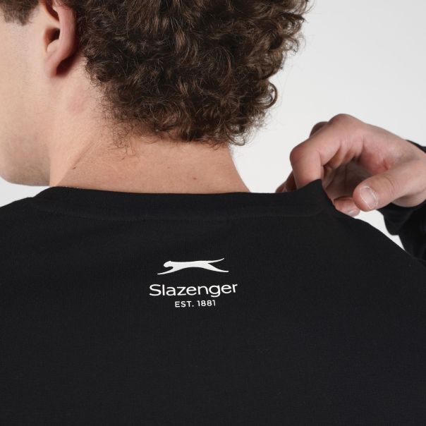 SLAZENGER Majica dug rukav basic long sleeve t-shirt M - SLA263M803-01
