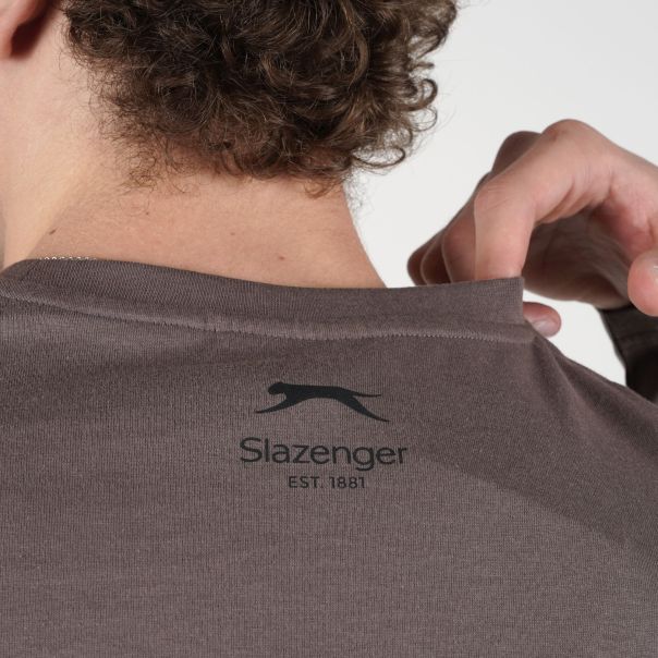 SLAZENGER Majica dug rukav basic long sleeve t-shirt M - SLA263M803-36