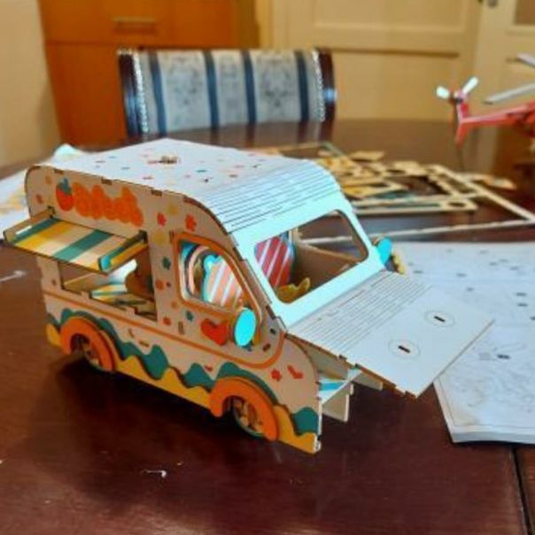 3d drvena slagalica - SLADOLEDŽIJIN AUTOMOBIL - 53