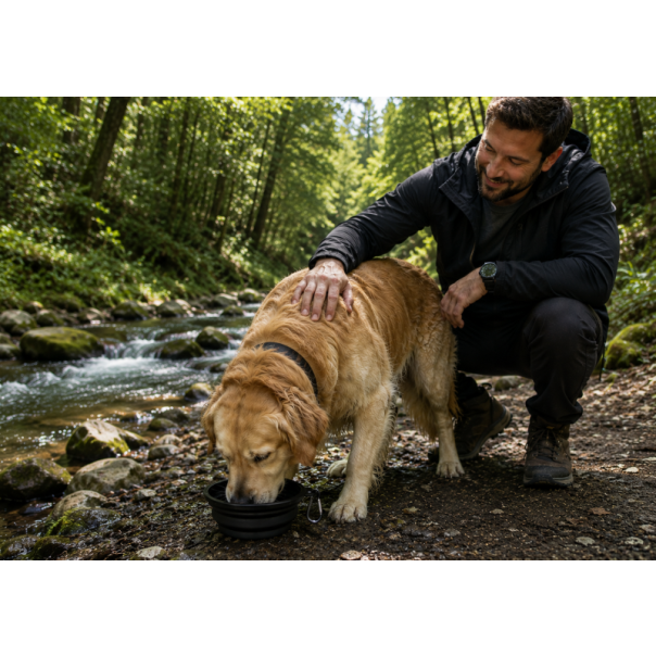 PET TREATMENT Sklopiva činija za pse crna 350 ml - EP3174620