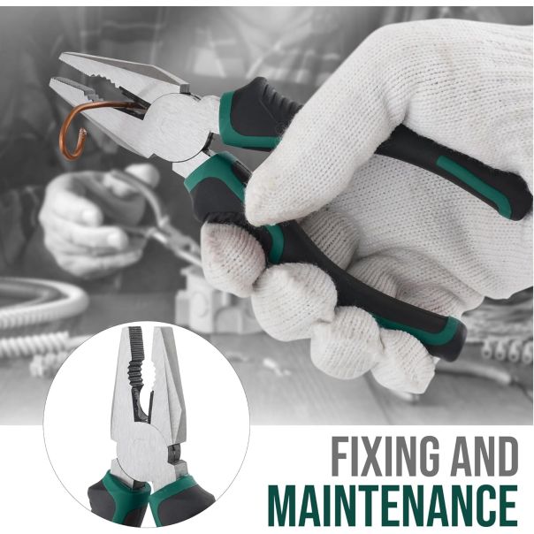 HOMEMATE set ručnih alata 10-u-1 – prenosivi komplet sa kleštima, metrom, šrafcigerima i torbom za odlaganje - R0140