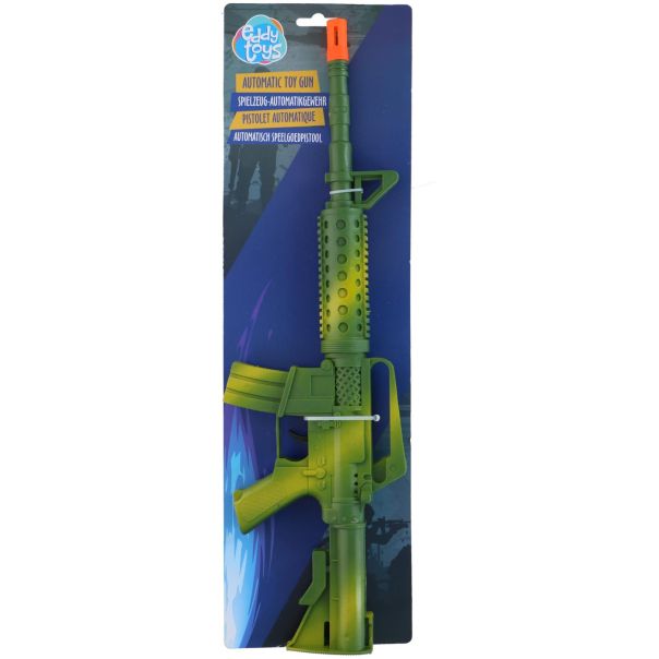 EDDY TOYS Plastična automatska puška zelena za igru, 46 cm - EP3174596