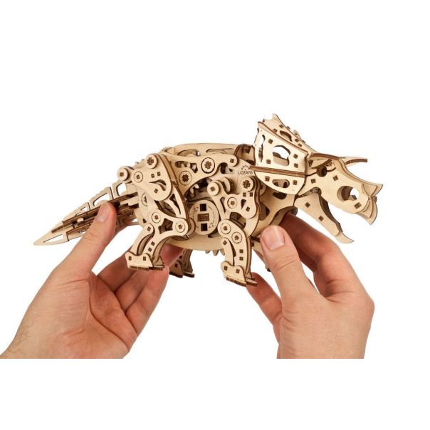 3D mehahnička puzla - UGEARS TRICERATOPS - 233-1-1