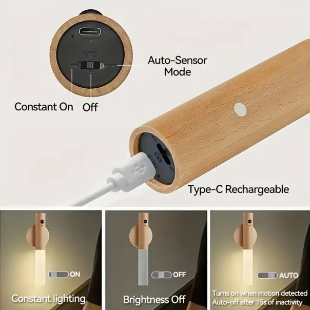 Homemate Multifunkcionalna LED lampa sa senzorom – USB punjiva, magnetna montaža - R0142