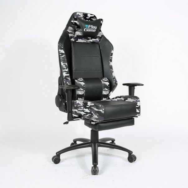 ePlayGame Gejmerska stolica HC-2685-4097CB, maskirno crna - HC-2685-4097CB