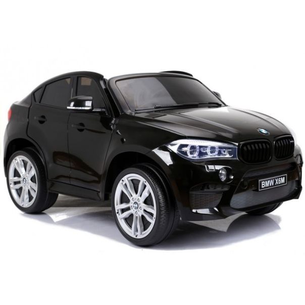 Deciji auto na akumulator  BMW X6M DOVOSED crni 120w motor - 11-1