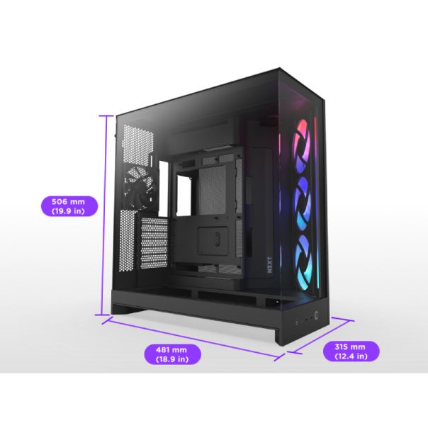 NZXT H9 Flow RGB Gaming kućište crno (CM-H92FB-R1) - CAS02794
