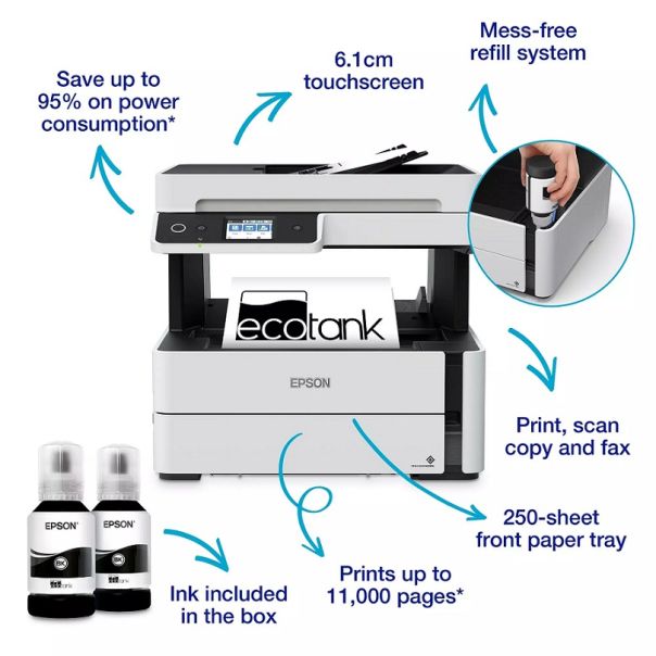 Epson Printer M3170 EcoTank, C11CG92403 - 072858