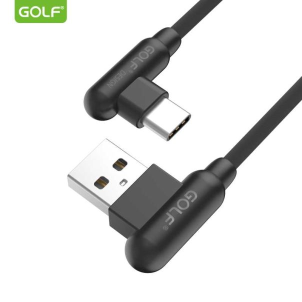 GOLF USB kabl Type C, ugaoni, GC-45T, 1m, crna - 00G103