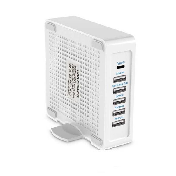USB punjač 5xUSB + 1x Type C port KT-USBP-060 - 11-423