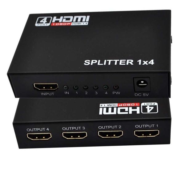 VELTEH HDMI spliter 1/4 1080P 3D V1.4 aktivni - 55-002
