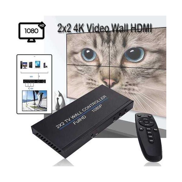 VELTEH HDMI Video Wall Controler Display 2x2 VW-2 - 55-043