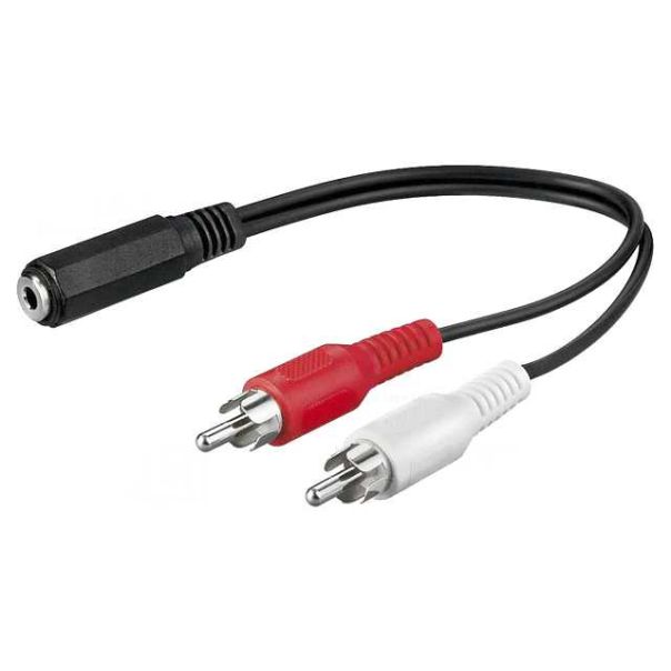 VELTEH Audio kabl AUX ženski - 2RCA muška 407/0.2 - 63-064