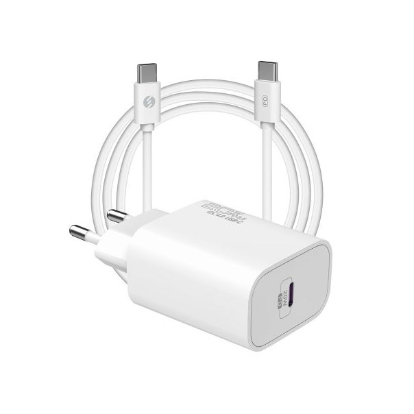 S-LINK Kućni punjač SL-EC62TP TYPE C 20W, bela - 20438