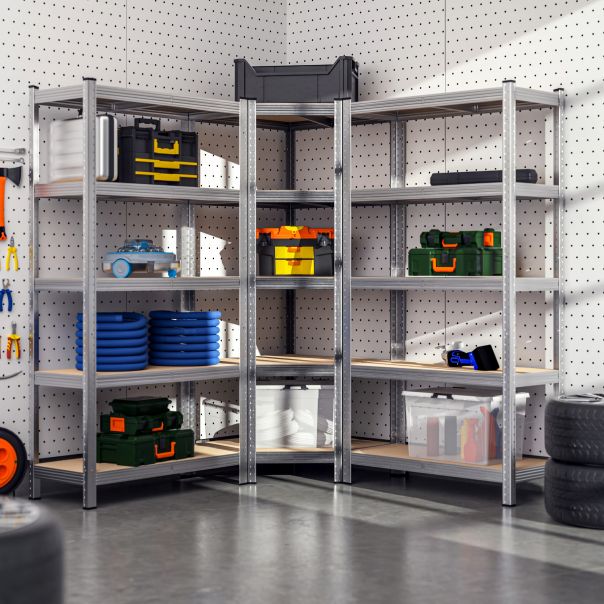 ePRO polica ugaona standard 180x70x30 metal-drvo 875kg (5x175kg) - E0007