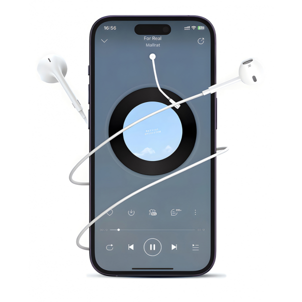 Slušalice Coteci MS-031 za iPhone lightning bele - 223304