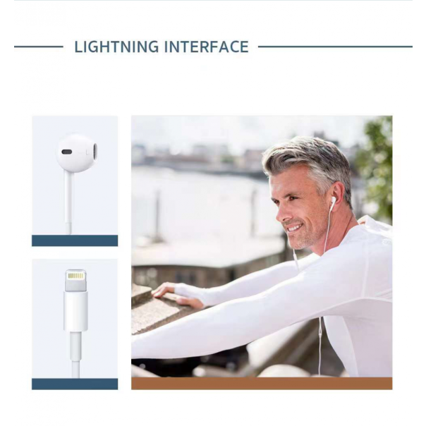 Slušalice Coteci MS-031 za iPhone lightning bele - 223304