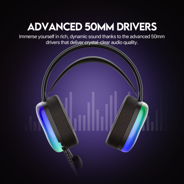 Slušalice Gaming Fantech HG29 Aurora 7.1 crne - 217304