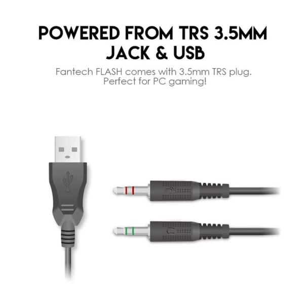 Slušalice Gaming Fantech HQ53 Flash crne - G202919