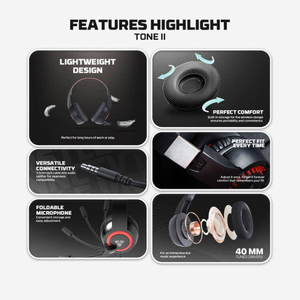 Slušalice Gaming Fantech HQ56 Tone II crne - G222344