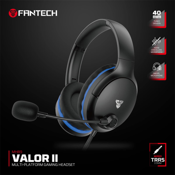 Slušalice Gaming Fantech MH86 Valor II crne - G221880