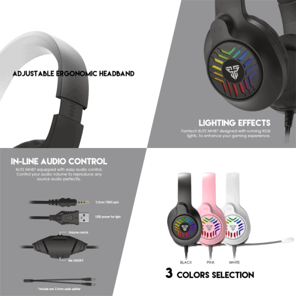 FANTECH Gejmerske slušalice MH87 BLITZ SAKURA EDITION - 94635