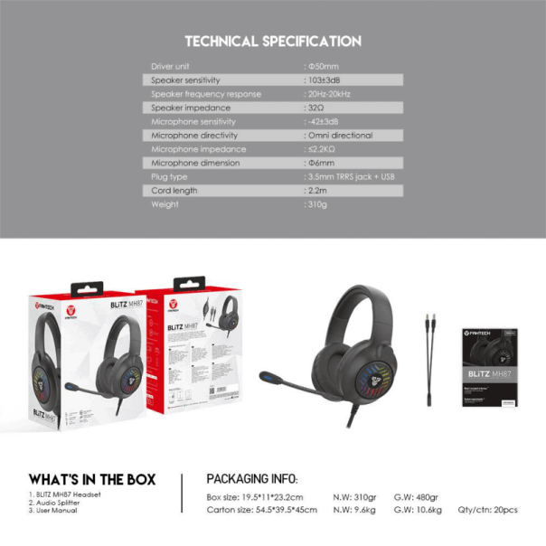 FANTECH Gejmerske slušalice MH87 BLITZ SAKURA EDITION - 94635