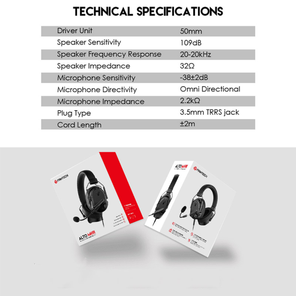 Slušalice Gaming Fantech MH91 Alto crne - G206270