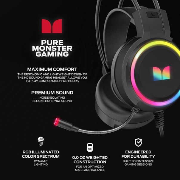 Slušalice Gaming Monster 5.1 USB + 3.5mm - 055253