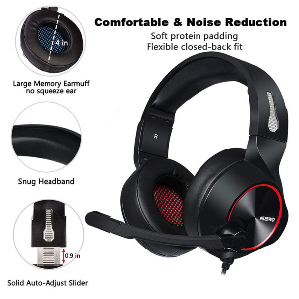 Slusalice Gaming Nubwo N11D 3.5mm crno crvene - 204033