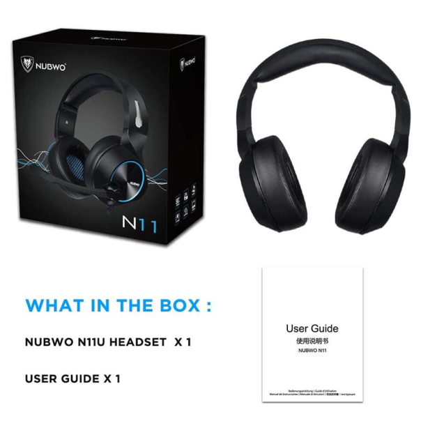 Slusalice Gaming Nubwo N11U LED USB crno plave - 204031