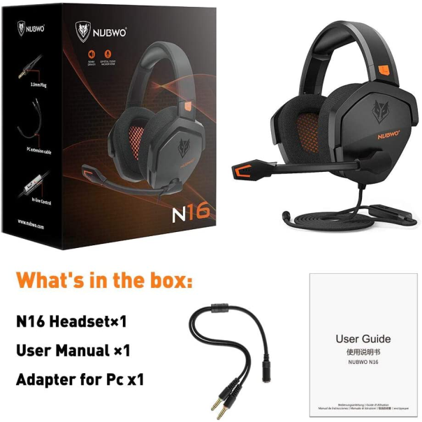 Slusalice Gaming Nubwo N16D 3.5mm crne - 204028