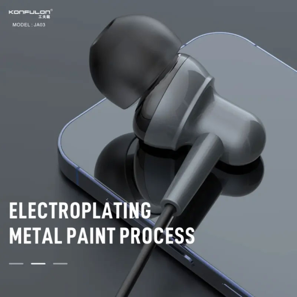 Slusalice KONFULON JA03 3.5mm crne 1.2m - 206353