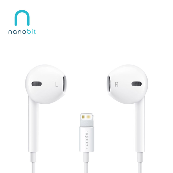Slušalice NanoBeats NB301 za iPhone Lightning bele - 616305