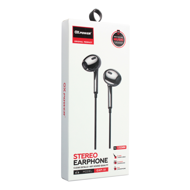Slušalice Oxpower OXP-51 crne 3.5mm - 211096