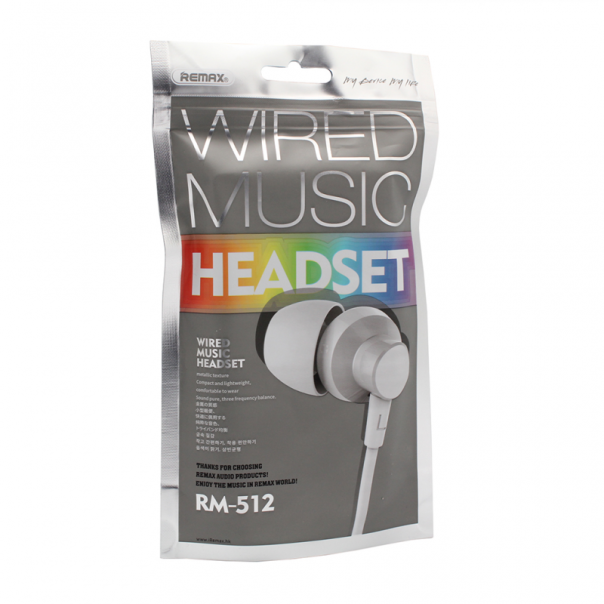 Slusalice REMAX RM-512 srebrne - 54013