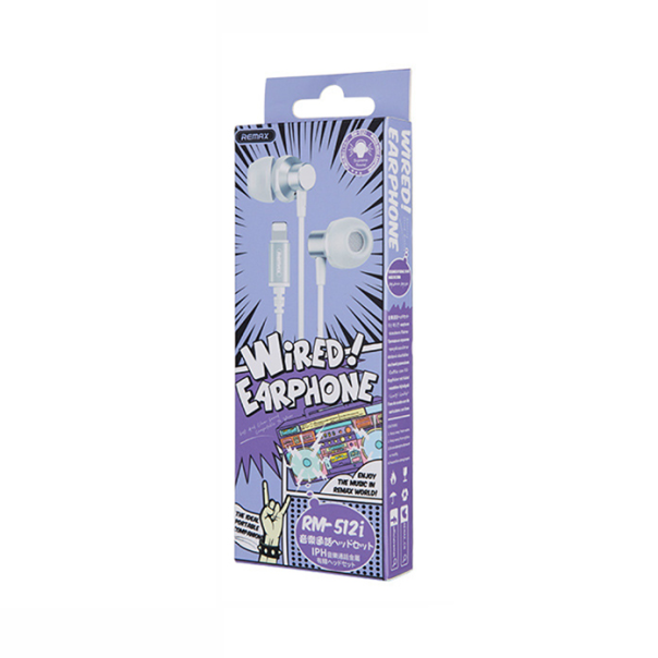 Slusalice REMAX RM-512i za iPhone lightning sive - 99871